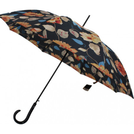 Parapluie droit Fleurs d' Automne Pierre Cardin 