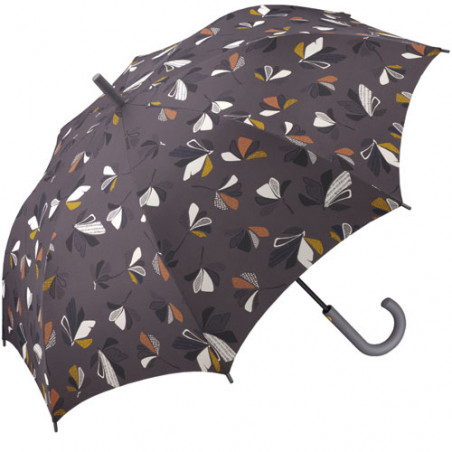 Parapluie droit Esprit marron feuilles automnales
