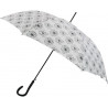 Parapluie black & white flower Pierre Cardin