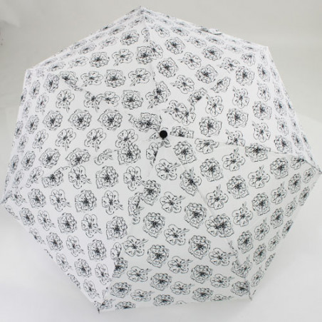 Parapluie pliant black & white flower Pierre Cardin