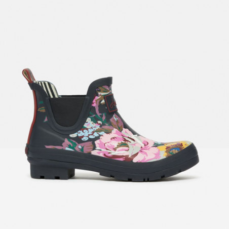 Bottine de pluie femme bleue marine originale