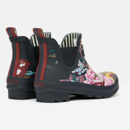 Bottine de pluie femme bleue marine originale