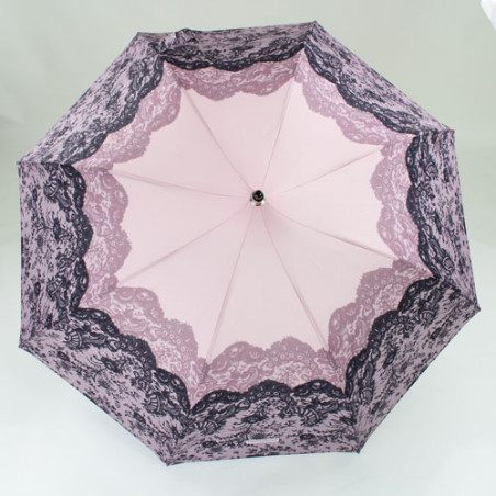 Parapluie rose forme pagode Chantal Thomass dentelle
