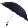 Grand parapluie golf bleu marine poignée canne