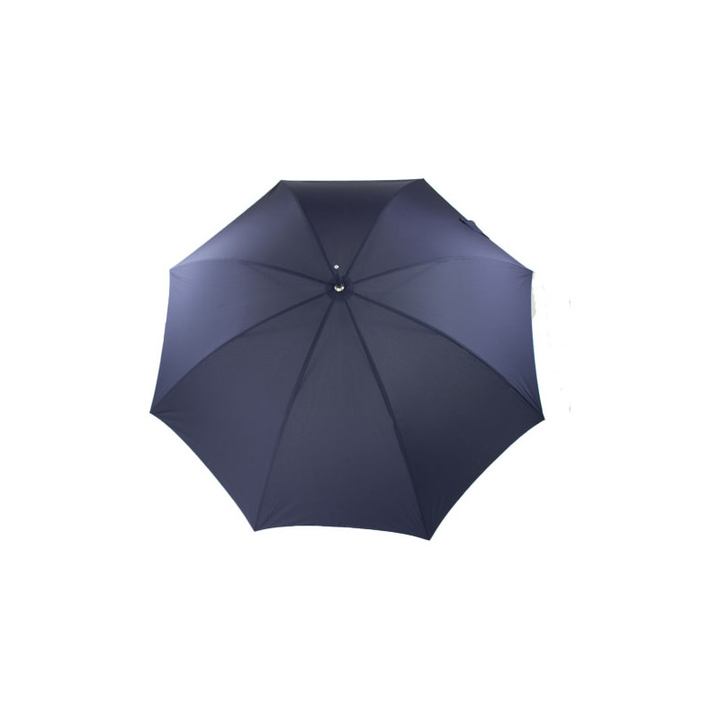 Grand parapluie golf bleu marine poignée canne
