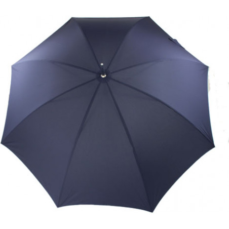 Grand parapluie golf bleu marine poignée canne