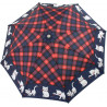 Parapluie pliant chats écossais en bleu