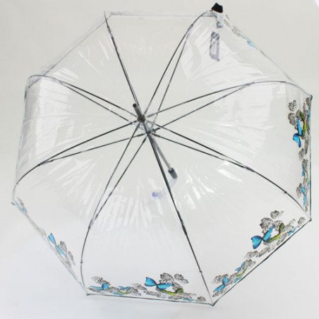 Parapluie long transparent et paillons Knirps