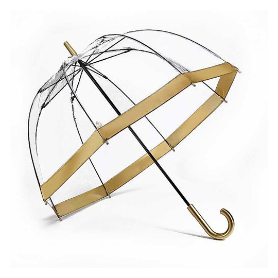 Parapluie transparent gold Fultonrue du parapluie
