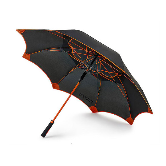 Grand Parapluie Pliant Tempête Noir Fulton - Avec Housse Bandoulière, Neuf Avec étiquette