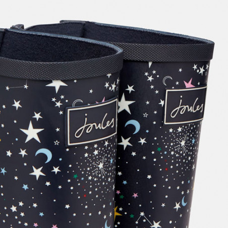 Bottes de pluie femme marine motif étoiles