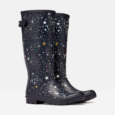 Bottes de pluie femme marine motif étoiles
