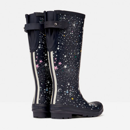 Bottes de pluie femme marine motif étoiles