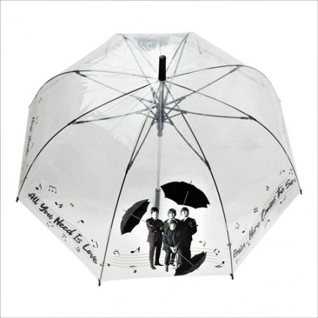 Parapluie cloche transparent all you need is love