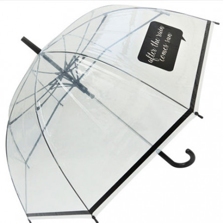 Parapluie cloche transparent sun after rain