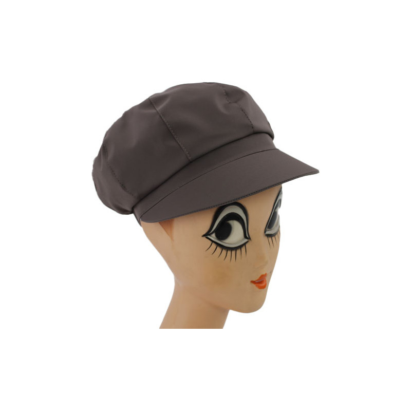 Casquette de pluie femme couleur taupe