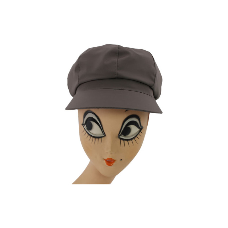 Casquette de pluie femme couleur taupe
