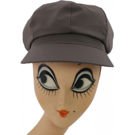 Casquette de pluie femme couleur taupe