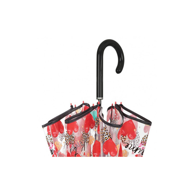 Parapluie cloche transparent je t'aime