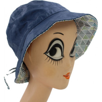 Chapeau de Pluie Femme Souple avec Motif à Carreaux - Casquettes Bonnets