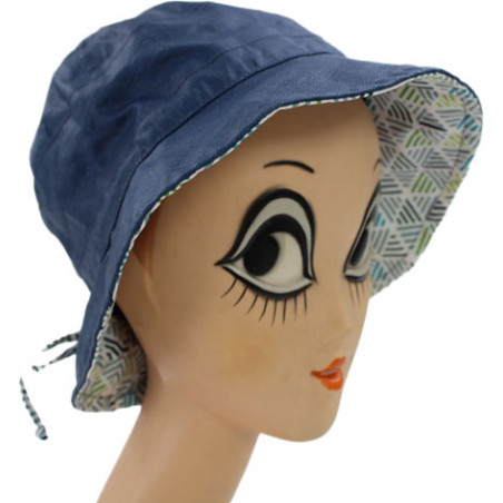 Chapeau de pluie bleu marine taille unique pour femme