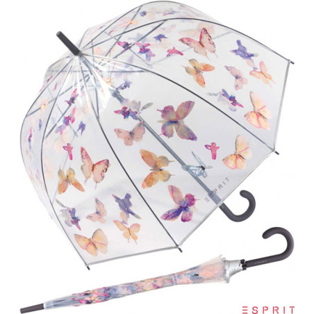 Parapluie cloche transparent Esprit  papillons