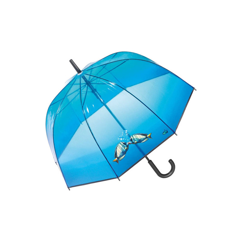 Parapluie cloche transparent auqarium