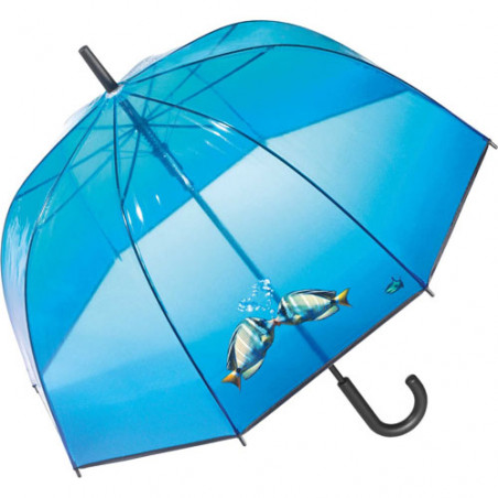 Parapluie cloche transparent auqarium