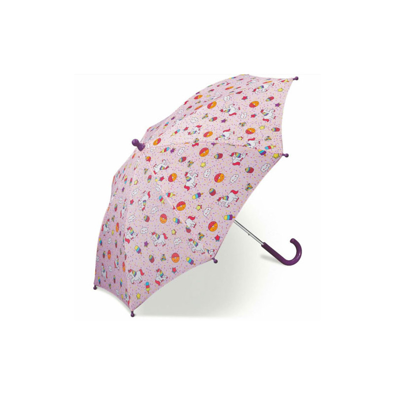 Parapluie enfant licornes rose
