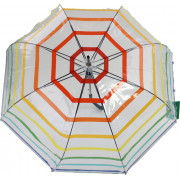 Parapluie Enfant Benetton Transparent - Cloche Avec Motif Cœur - Ouverture Manuelle - Léger Et Solide