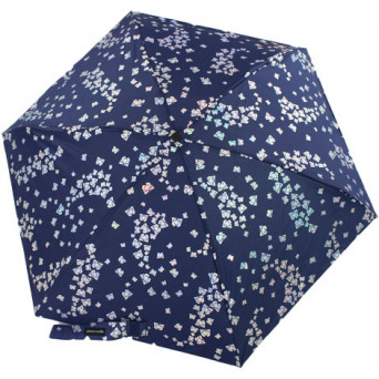 Mini parapluie pliant Pierre Cardin papillons argent effet métallique