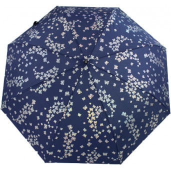 Parapluie pliant Pierre Cardin papillons argent effet métallique