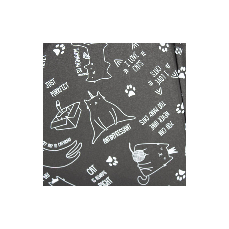 Petit parapluie pliant  noir mini cats