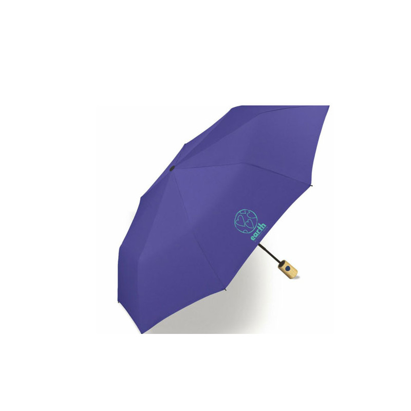 Parapluie pliable écologique bleu ouverture automatique Parapluie pliable écologique bleu ouverture automatique