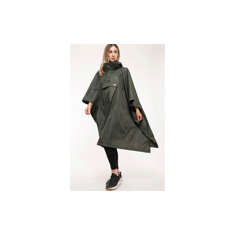 Poncho kaki idéal randonnée