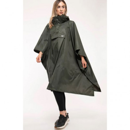 Poncho kaki idéal randonnée