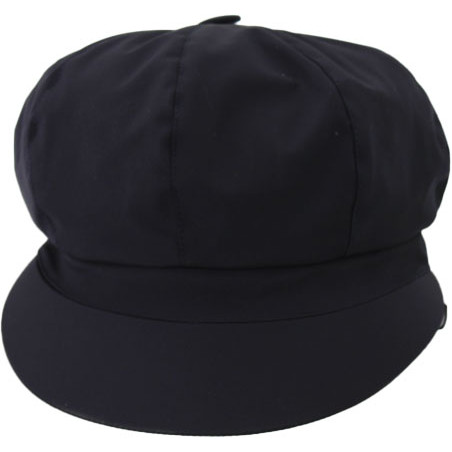 Casquette de pluie femme bleu marine aspect tissus