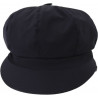 Casquette de pluie femme bleu marine aspect tissus