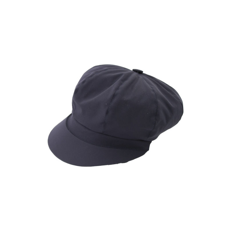 Casquette de pluie femme bleu marine aspect tissus Casquette de pluie femme bleu marine aspect tissus