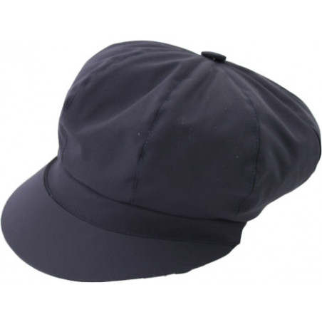 casquette de pluie bleu marine effet tissus pour femme