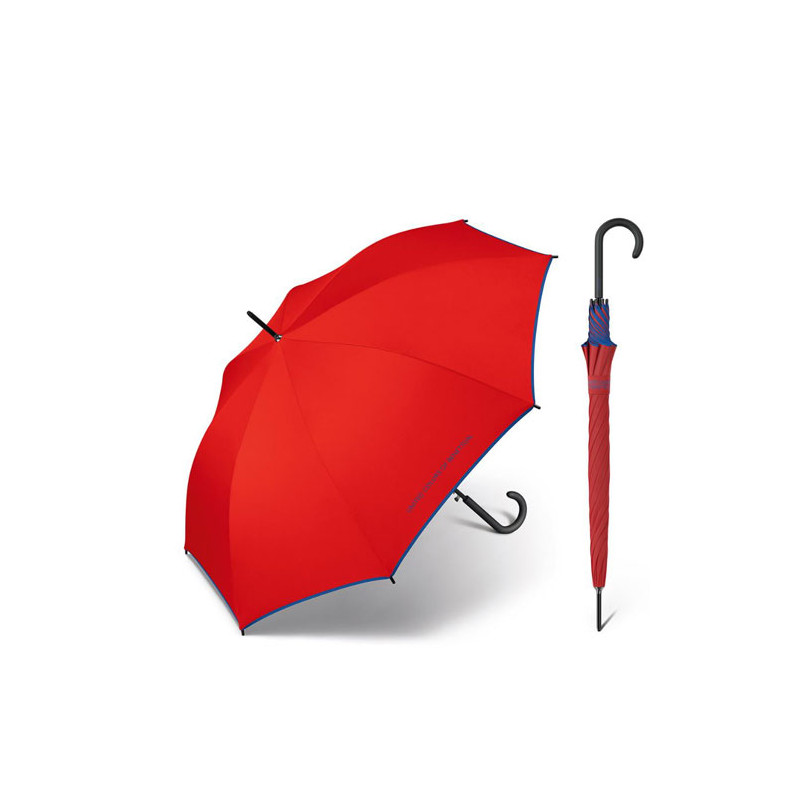 Parapluie droit rouge Benetton