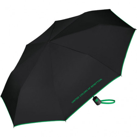 Petit parapluie pliant noir Benetton