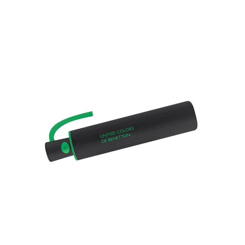 Petit parapluie pliant noir Benetton