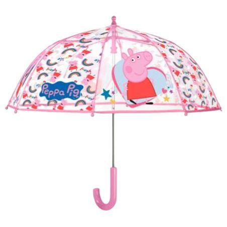 Parapluie peppa pig rose 