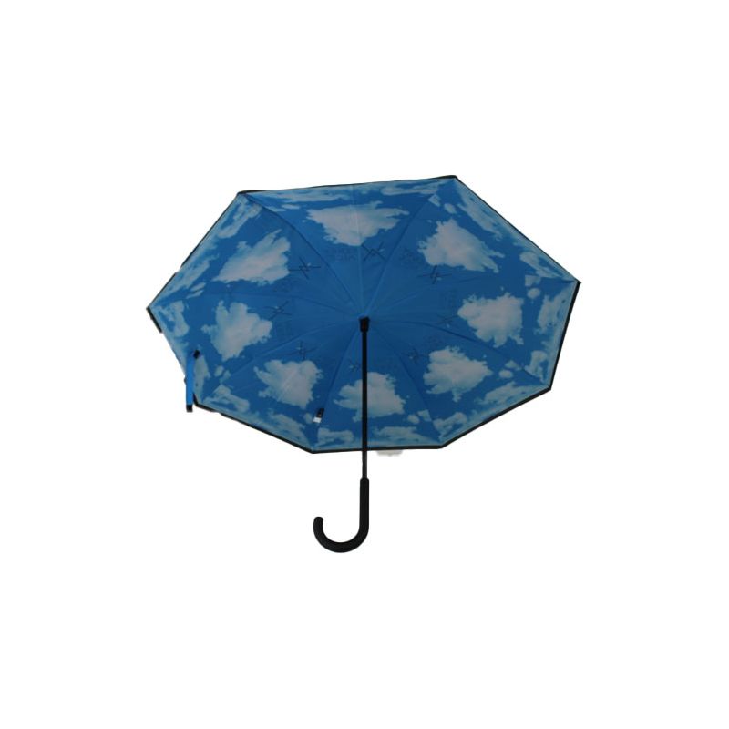 Parapluie inversé ciel bleu