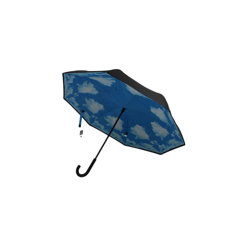 Parapluie inversé ciel bleu