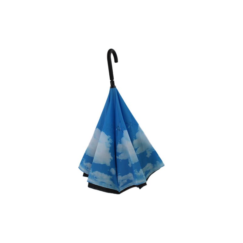 Parapluie inversé ciel bleu