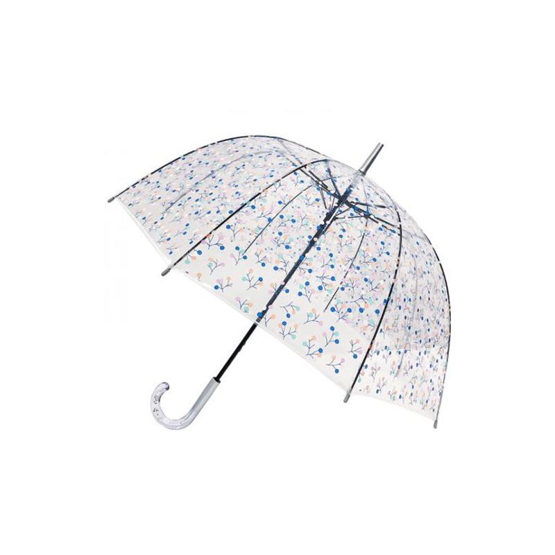Parapluie transparent cloche pointillés