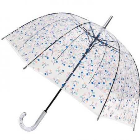 Parapluie transparent cloche pointillés