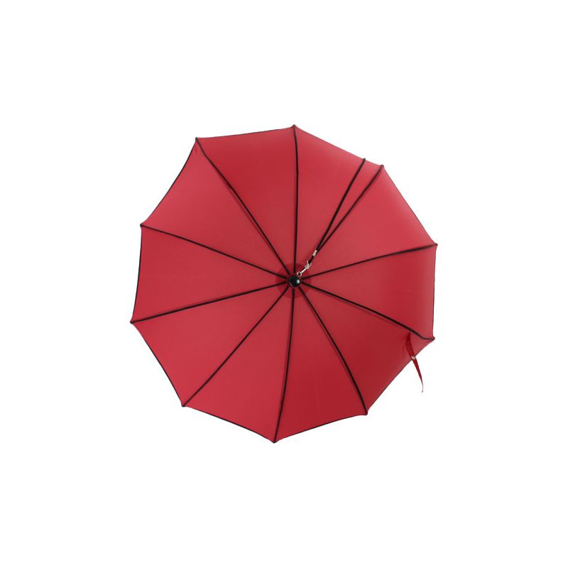 Parapluie bandoulière forme casquette rouge